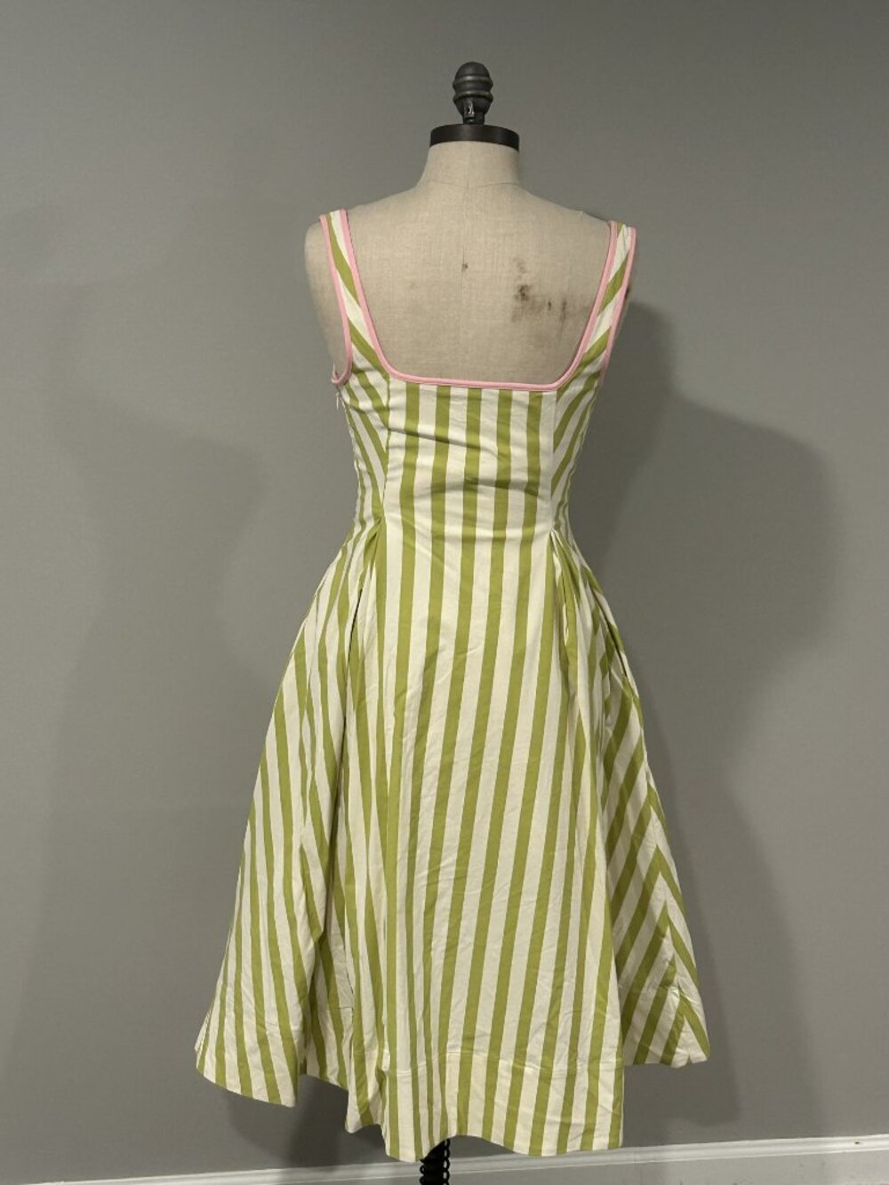 Anthropologie Maeve Sleeveless Notched Square-Neck Midi Dress Size XS - Picture 5 of 7